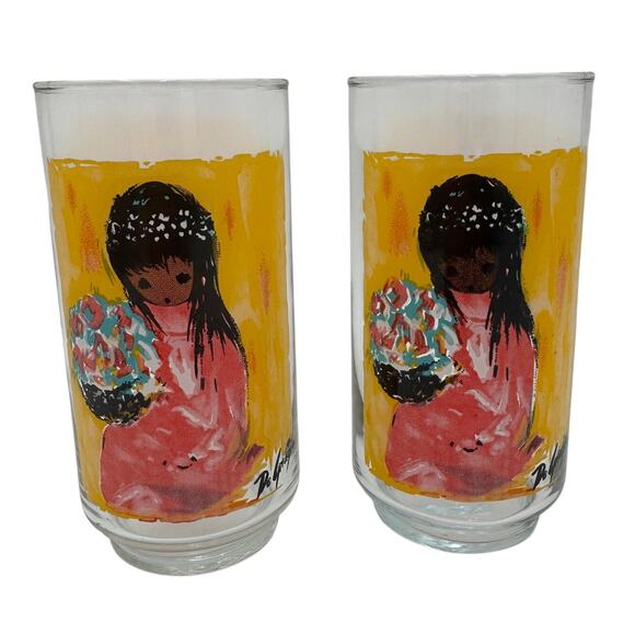 Vtg De Grazia Children of Southwest Collection Tumblers - Picture 3 of 10